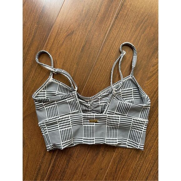 L*Space XS Plaid Active Slate Soren Top - Picture 2 of 3